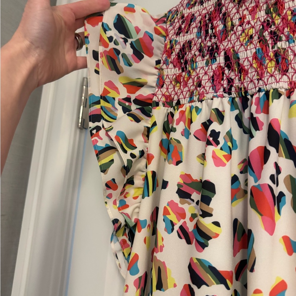 CROSBY by Mollie Burch Multicolor Ruffle Sleeve Dress - Picture 2 of 7